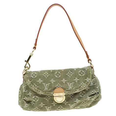 louis vuitton jean handbag|louis vuitton green denim handbag.